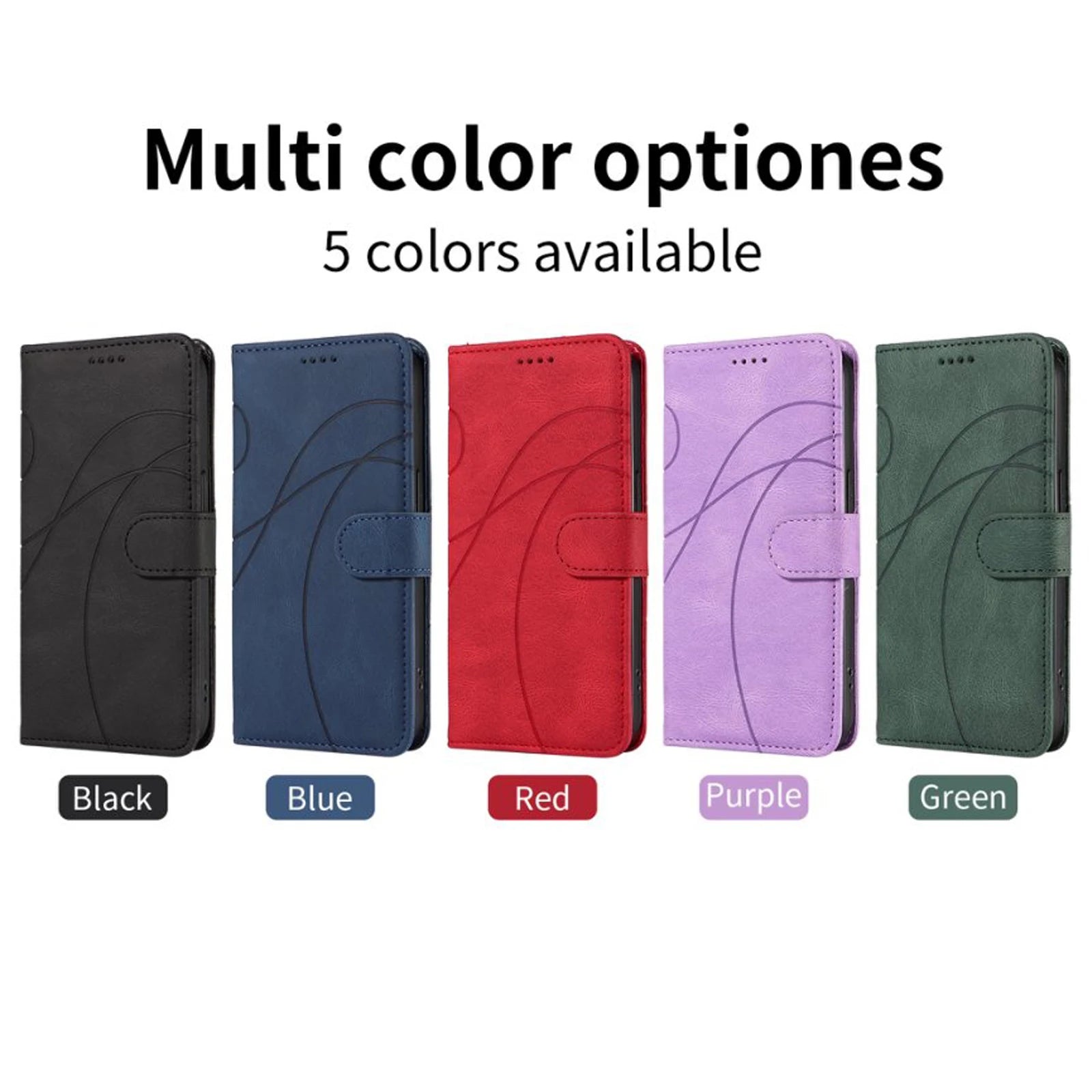 Leather Magnetic Flip Case For iPhone 16 15 14 Pro Max 16E 13 12 11 XS X XR SE2 SE3 8 7 Plus Mini Wallet Card Solt Phone Cover