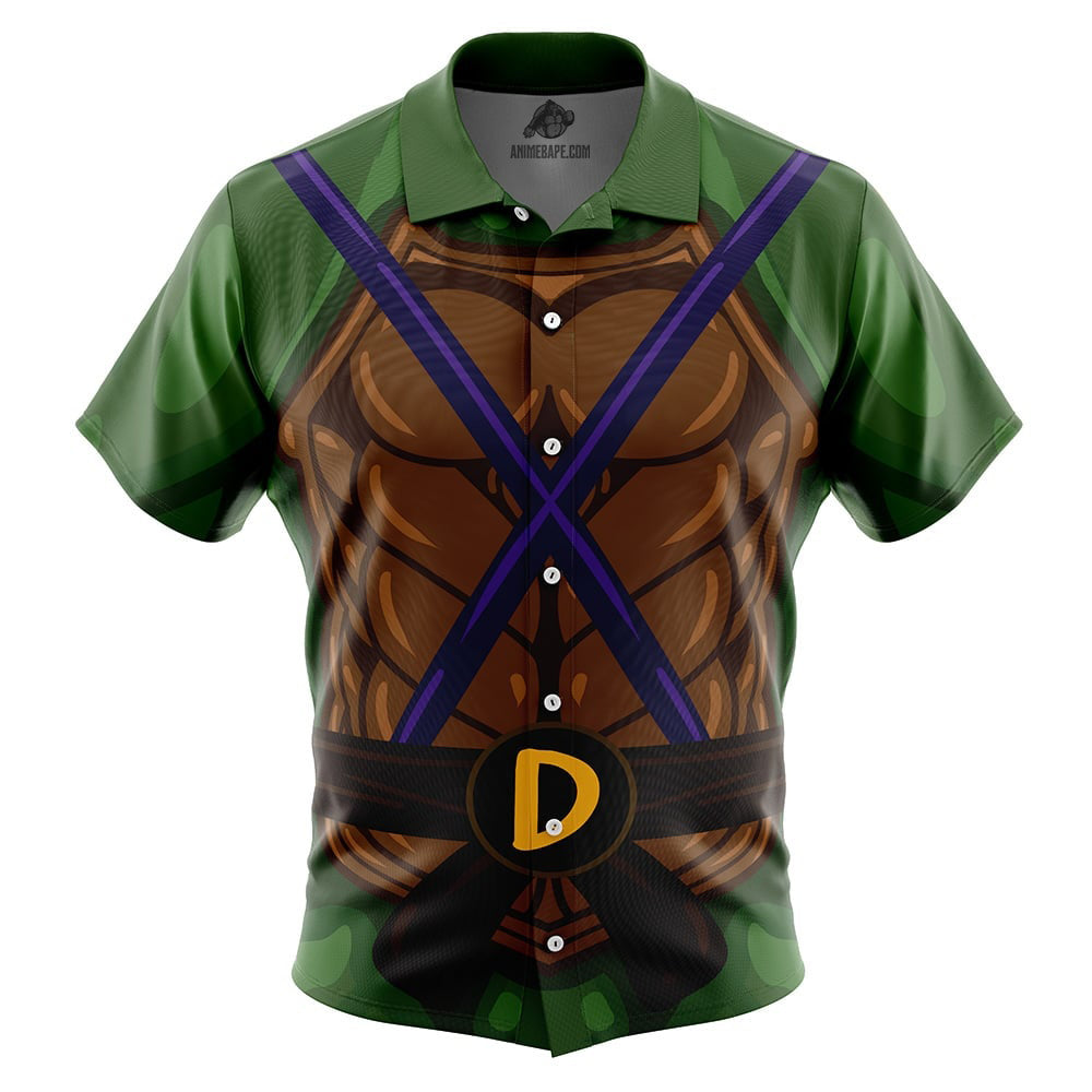 Donatello Teenage Mutant Ninja Turtles Button Up Hawaiian Shirt